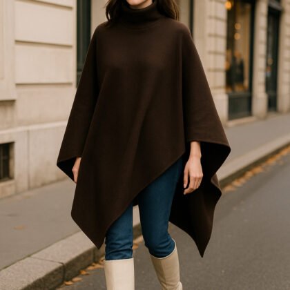 Anthropologie Asymmetrical Turtleneck Cape – One Size