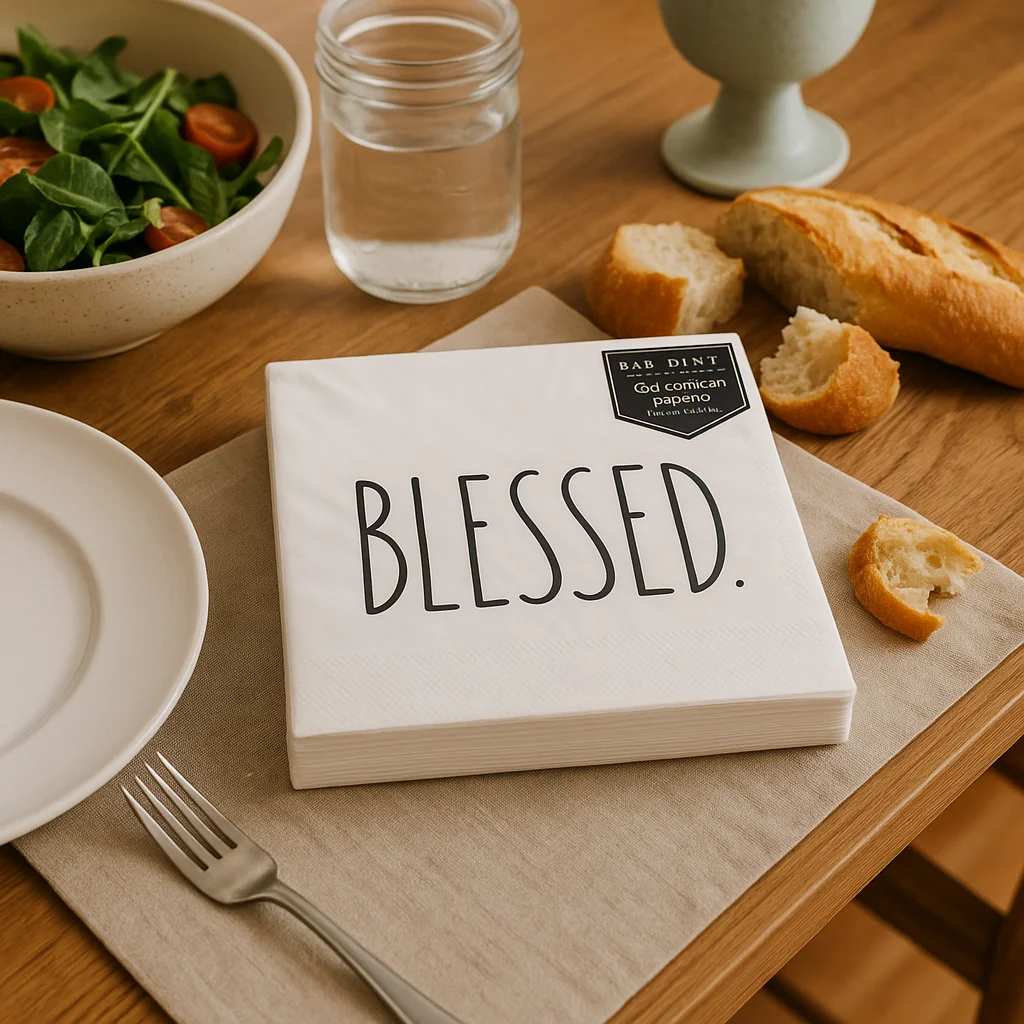 Rae Dunn “Blessed” Luncheon Napkins – 40 Count