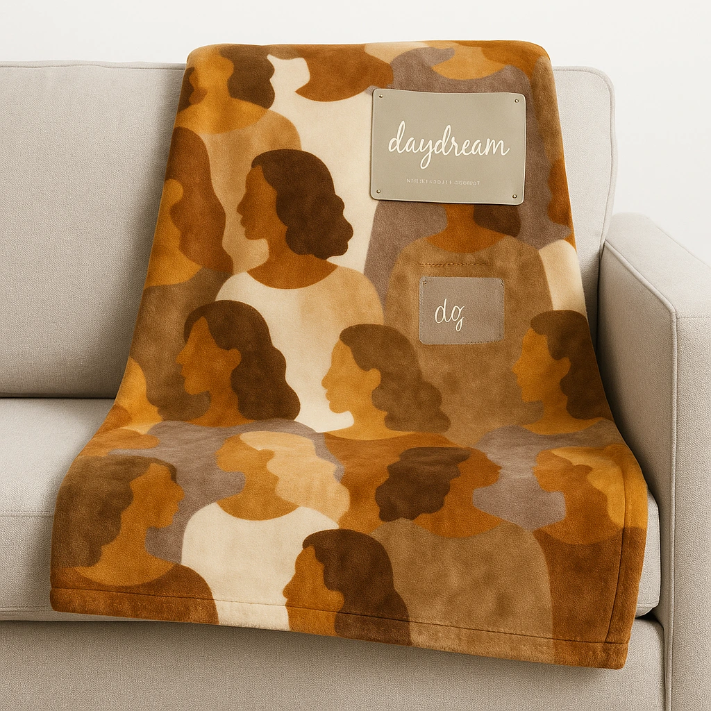 Spirit of Love Daydream Neutral Plush Throw — 50" x 70"