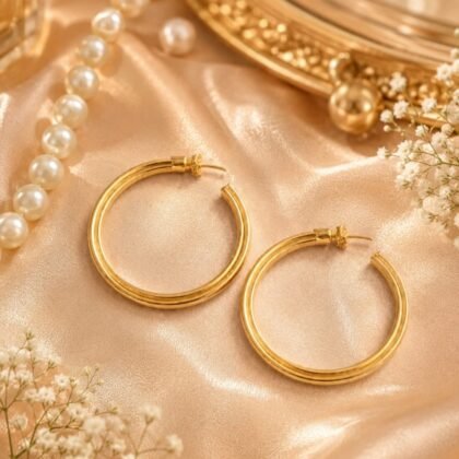 Vestopazzo Gold-Tone Hoop Earrings