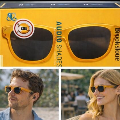 Brookstone Audio Shades Wireless Speaker Sunglasses- Unisex