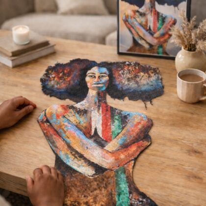 “Two Refections ” 500-piece art puzzle featuring artwork by Dante Yarbrough.