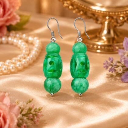 Bosque Vivo — Green Jade Earrings
