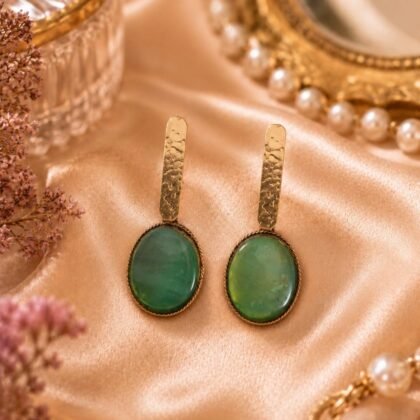 Verde de Colombia Green Aventurine Drop Earrings — Collected Abroad