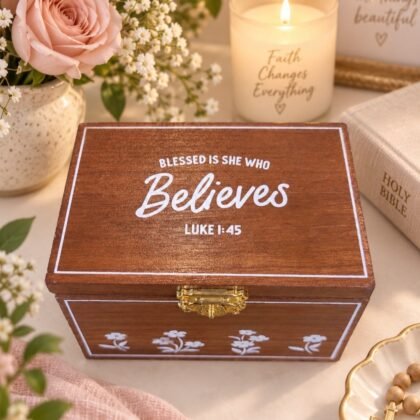 Blessed Is She Who Believes Faith & Self-Care Gift Box | Luke 1:45