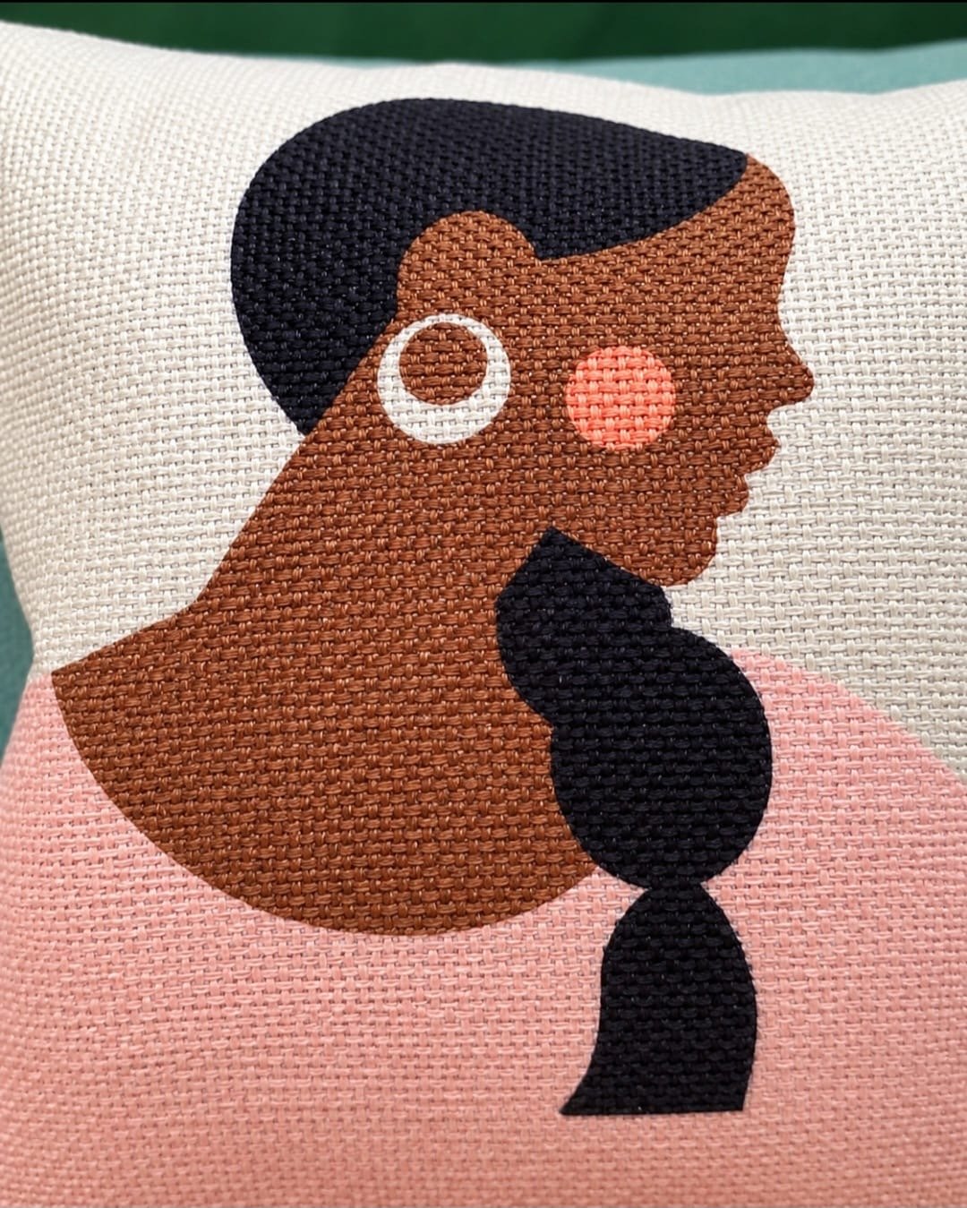 THRO Home Women’s Art Decorative Pillow – 14" x 24" - Image 2