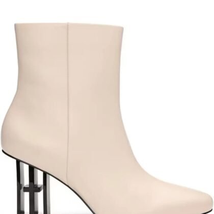 Liverpool Los Angeles Claremont Icon Heel Leather Bootie – Ecru